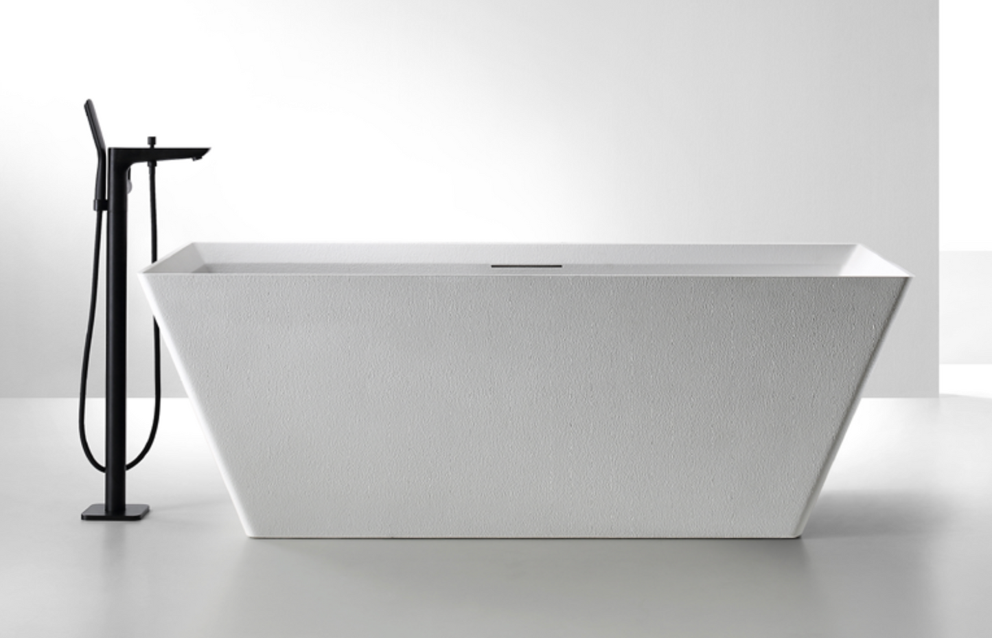 Dahua Geometric Freestanding Bathtub – Tapered Rectangular Design