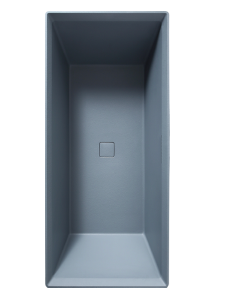 Dahua Geometric Freestanding Bathtub – Tapered Rectangular Design