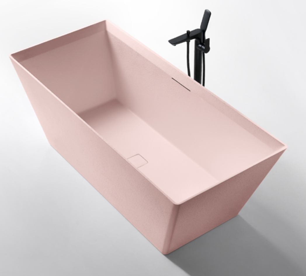 Dahua Geometric Freestanding Bathtub – Tapered Rectangular Design