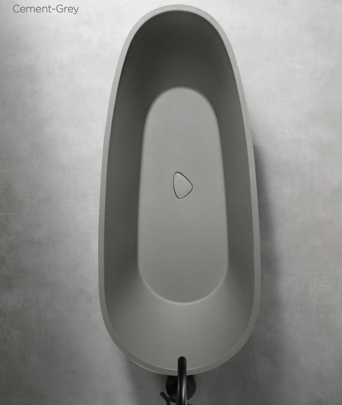 Modern Stone Texture Solid Surface Bathtub – Freestanding Matte White Design