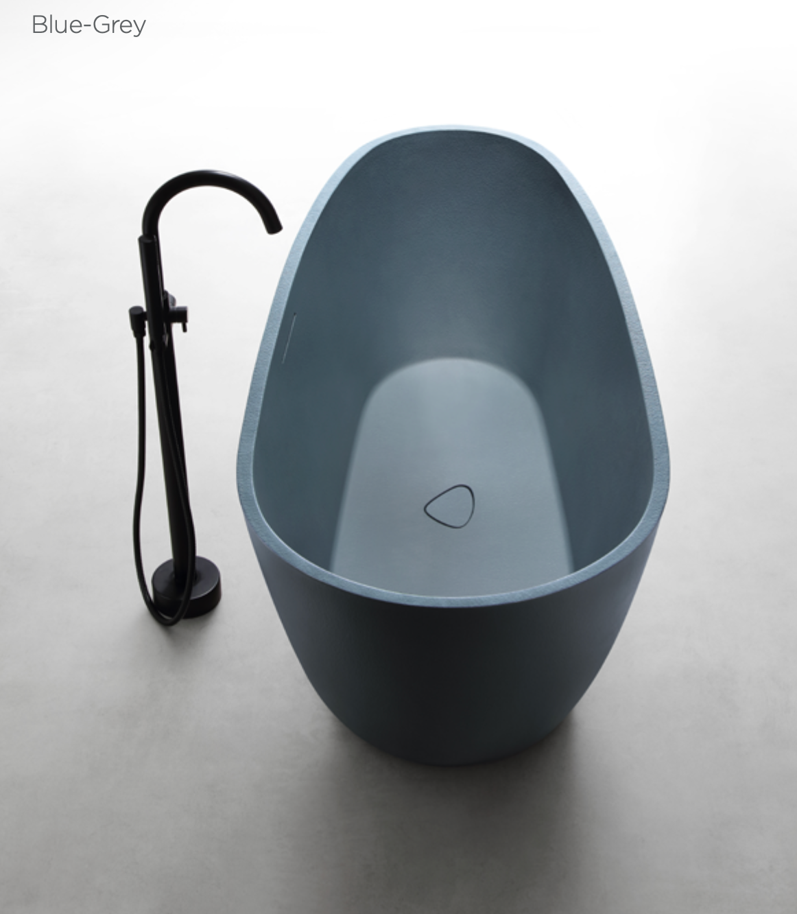 Modern Stone Texture Solid Surface Bathtub – Freestanding Matte White Design