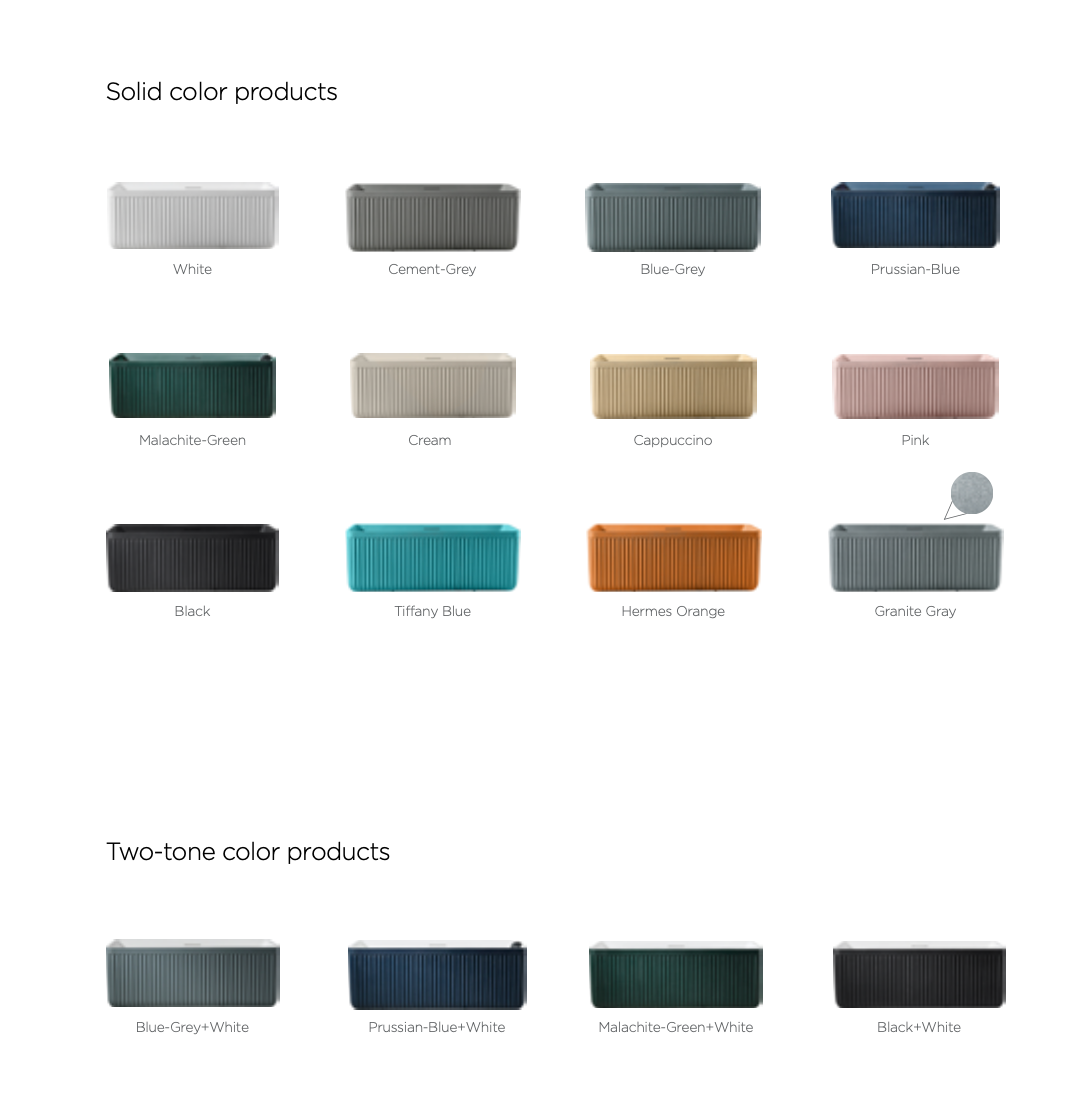 Contemporary Ribbed Solid Surface Bathtub – Rectangular Freestanding Design with Headrest